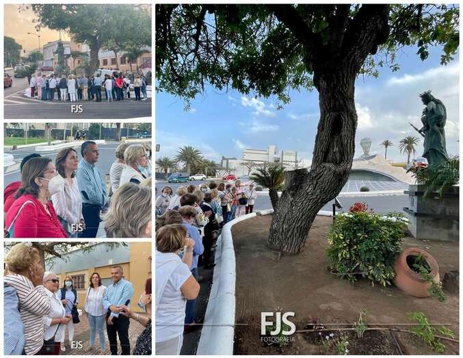 Momento del acto de ayer por la tarde/Francisco Javier Santana